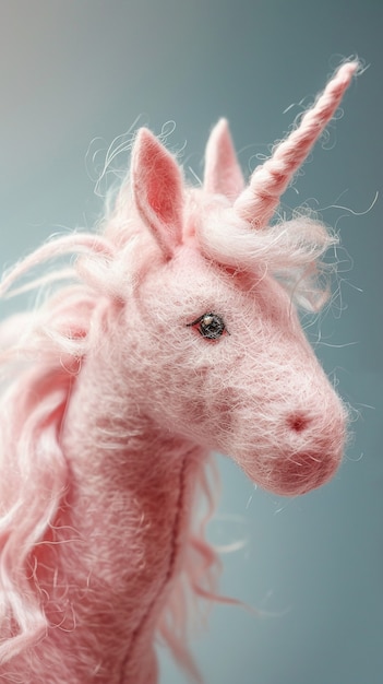 Free photo beautiful unicorn head