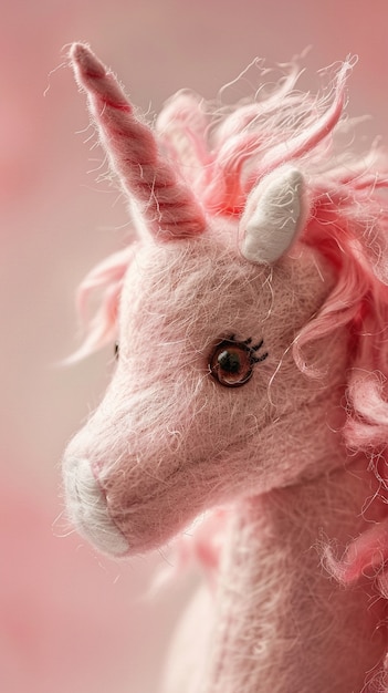 Free photo beautiful unicorn head