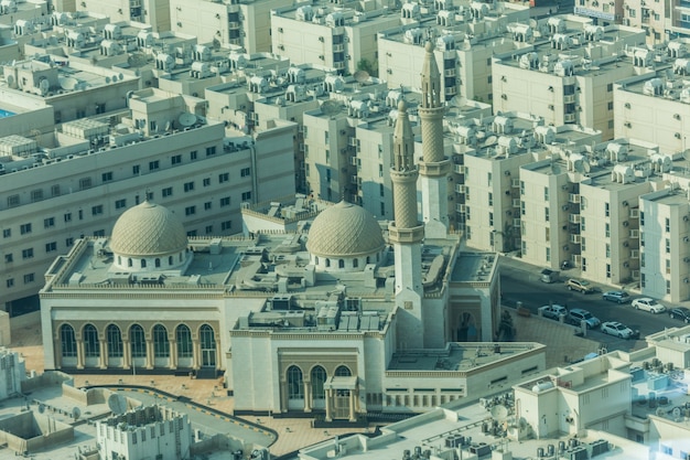 Free photo beautiful view of the city of dubai from above