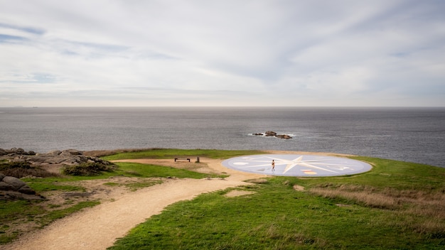 Free Photo beautiful view of coruna port city in galicia, spain