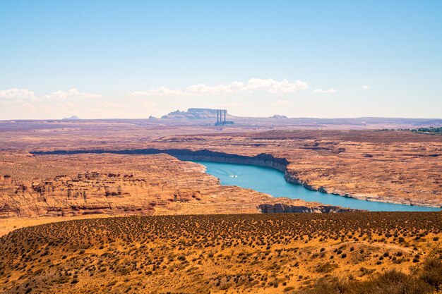 Beautiful view of Lake Powell in the Arizona state, USA