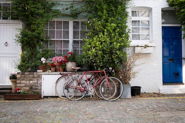 Free photo beautiful view with bicycles