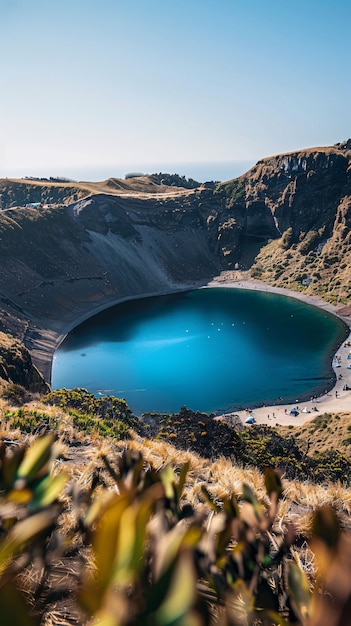 Free photo beautiful  volcanic crater