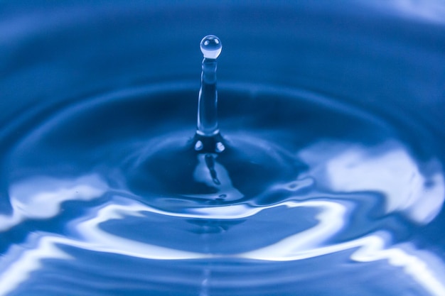 Free photo beautiful wallpaper of drop falling on water and making ripples