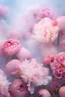 Free photo beautiful wallpaper with pink flowers