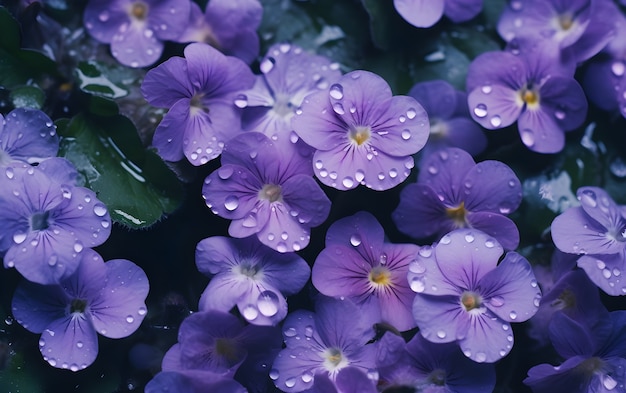 Free photo beautiful wallpaper with purple flowers