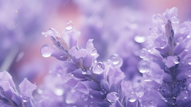 Beautiful wallpaper with purple flowers