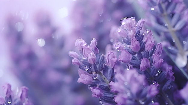 Beautiful wallpaper with purple flowers