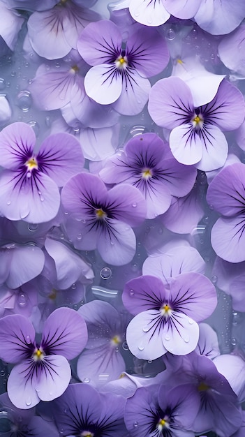 Free Photo beautiful wallpaper with purple flowers