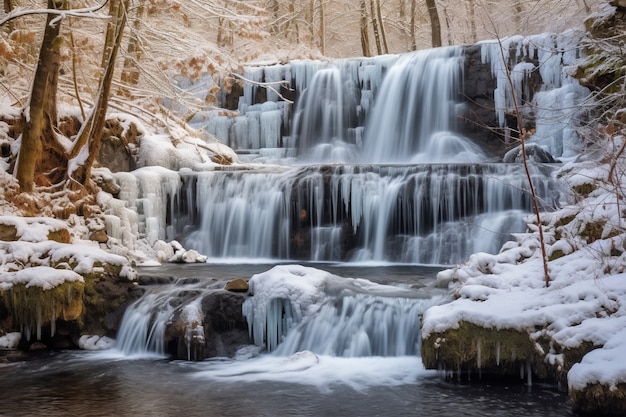 Free photo beautiful waterfall  landscape