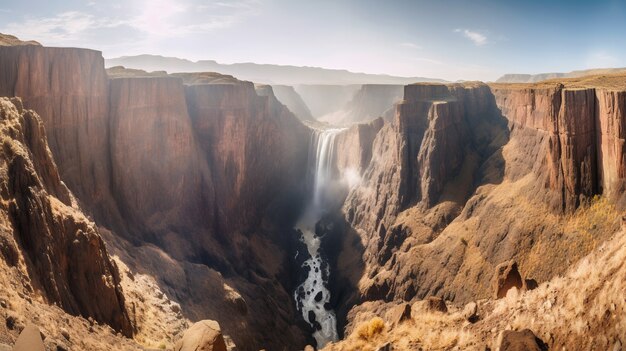 Beautiful waterfall  landscape