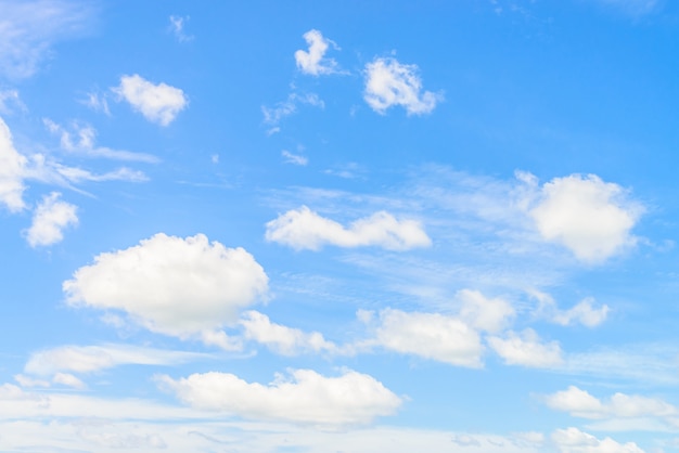 Beautiful White cloud on blue sky nature background