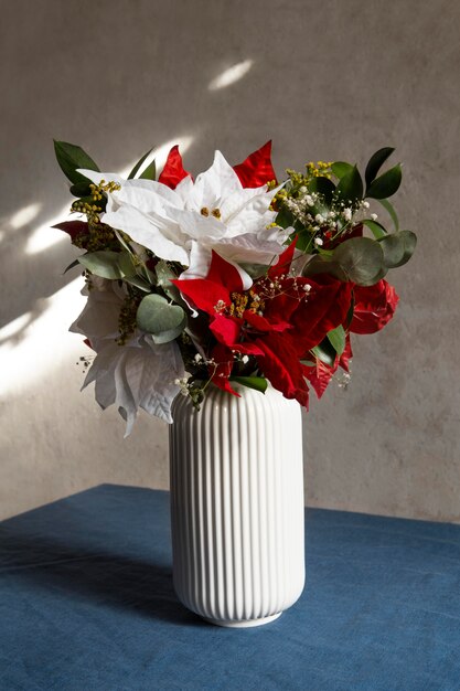 Beautiful white poinsettia assortement