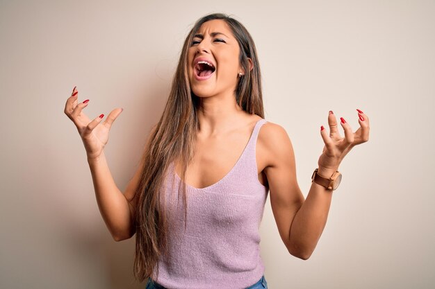 Beautiful woman doing gesture