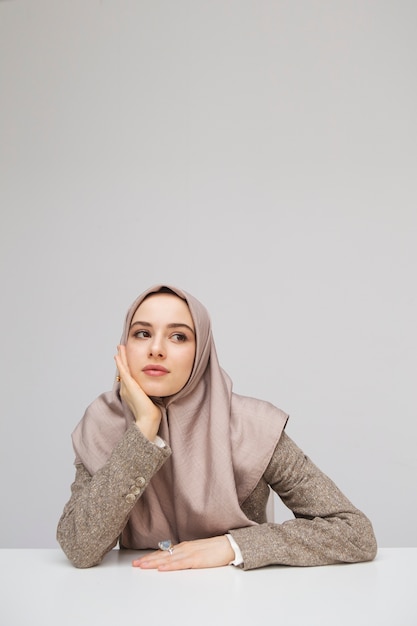 Beautiful woman wearing  hijab