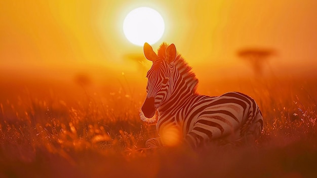 Beautiful zebra in the wild