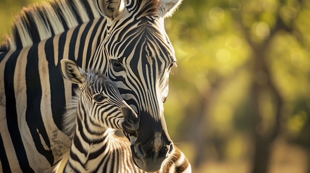 Beautiful zebra in the wild