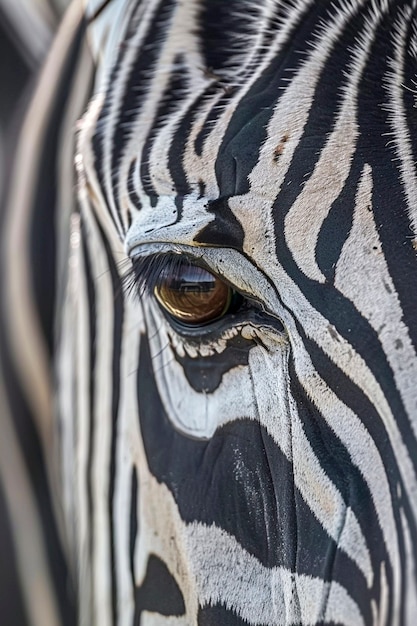 Beautiful zebra in the wild