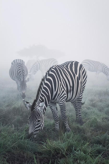 Beautiful zebra in the wild