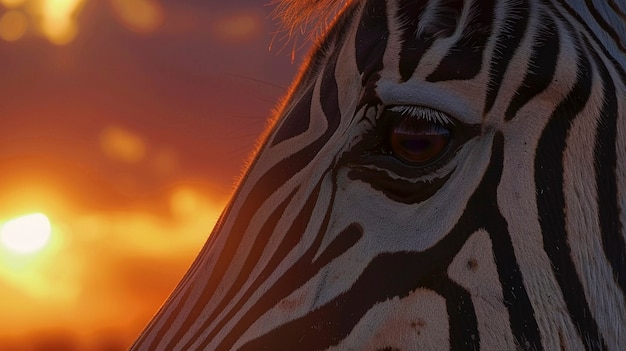 Free photo beautiful zebra in the wild