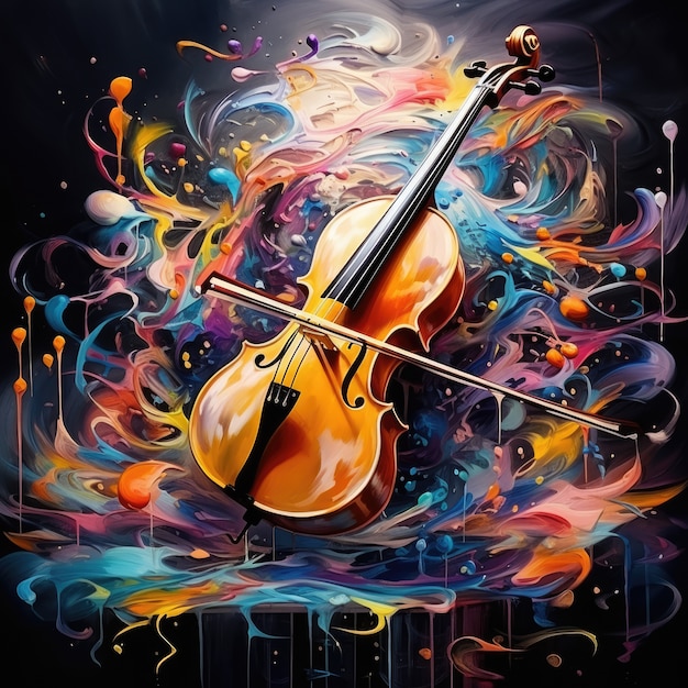 Beautifully illustrate musical instrument