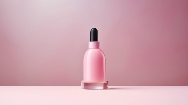 Free photo beauty and care cosmetic product with pink tones