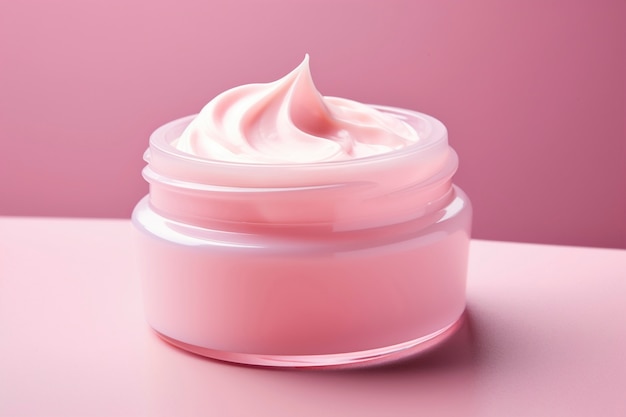 Free photo beauty and cosmetics product with soft pink tones