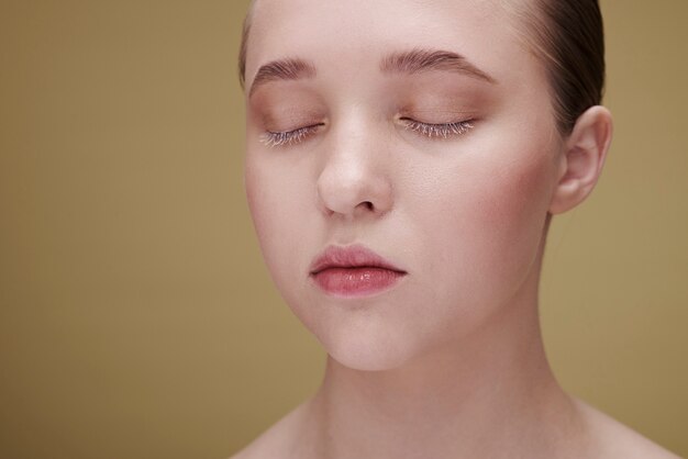 Beauty portrait of young woman