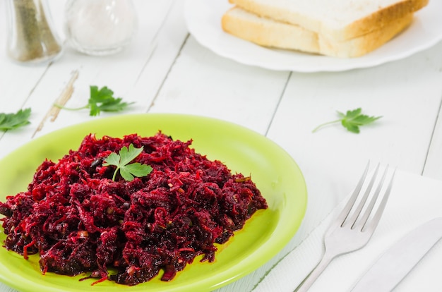 Free photo beet dish