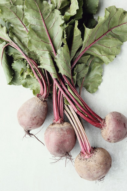 Beetroot juice on white