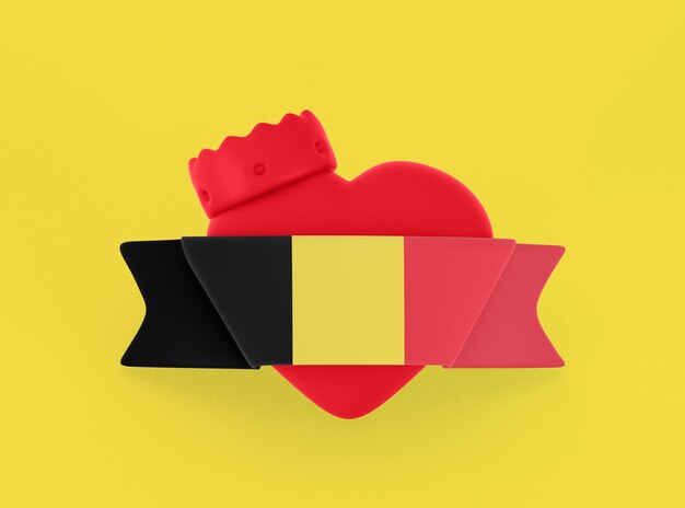 Belgium Heart Banner