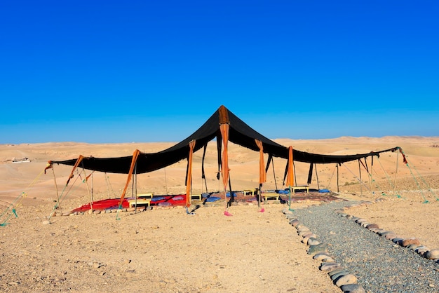 Free Photo berber tent in the agafay desert