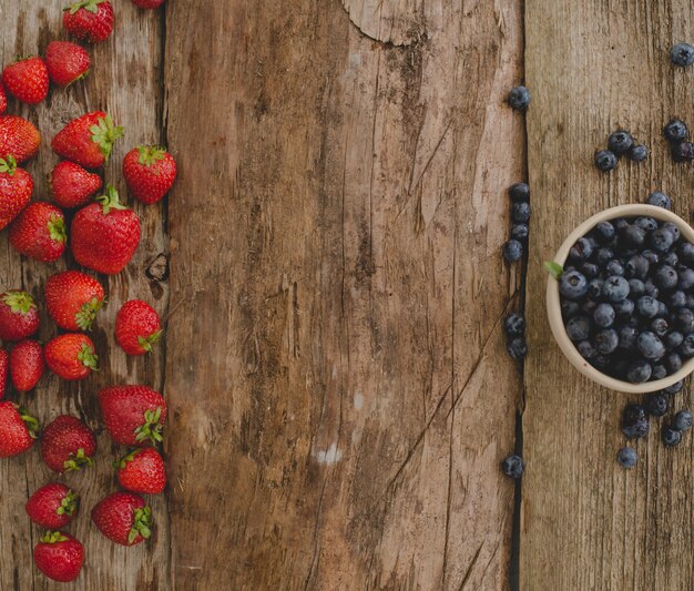 Berries on the table