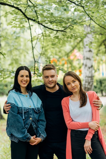 Best friends spending time in park