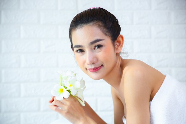 Beutiful woman with spa massage