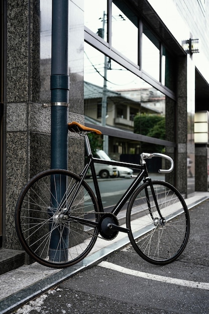 Free Photo bicycle outdoors in street