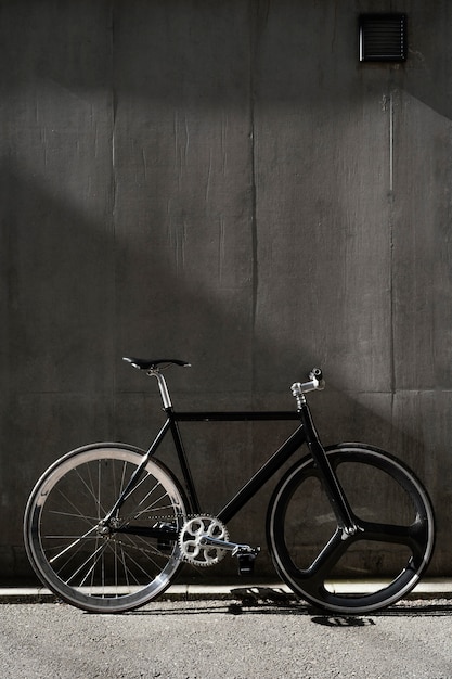 Bicycle outdoors in street