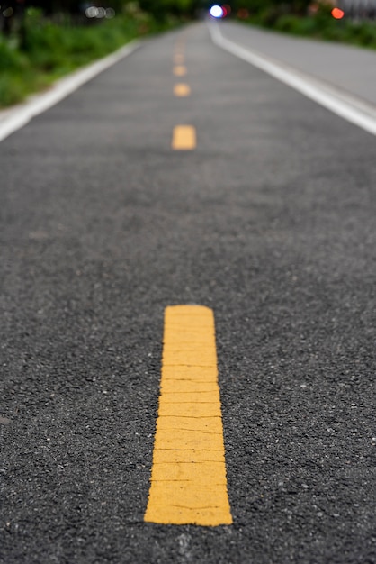 Free Photo bicycle road with blurred background