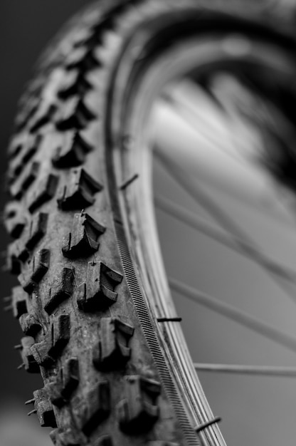 Free Photo bicycle wheel close up