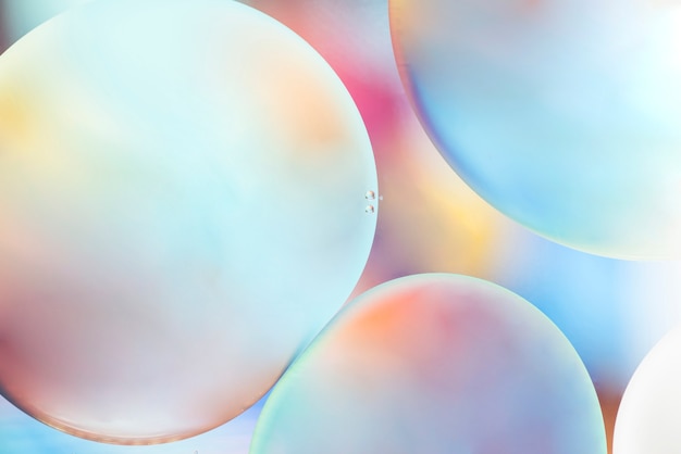 Free Photo big abstract multicolored bubbles texture