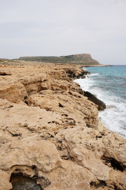 Big stones on the shore during daytime in Cyprus