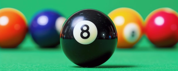 Free photo billiard ball ai generated