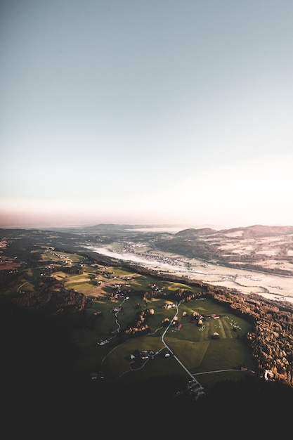 Bird's eye view of a city