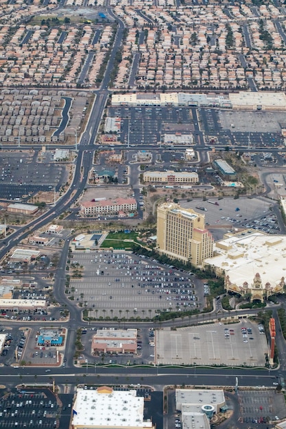 Free photo bird's eye view of city