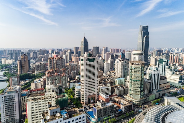 a bird's eye view of shanghai