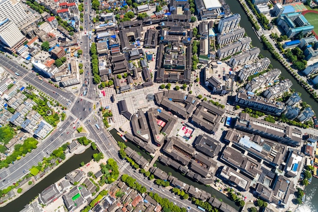 a bird's eye view of shanghai