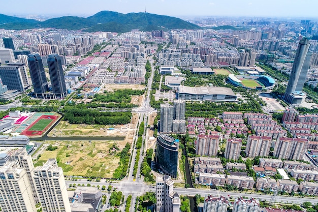 a bird's eye view of shanghai