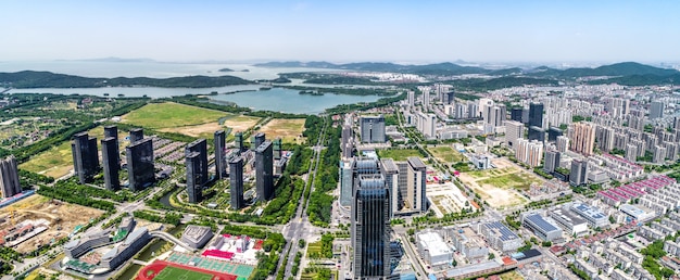 a bird's eye view of shanghai