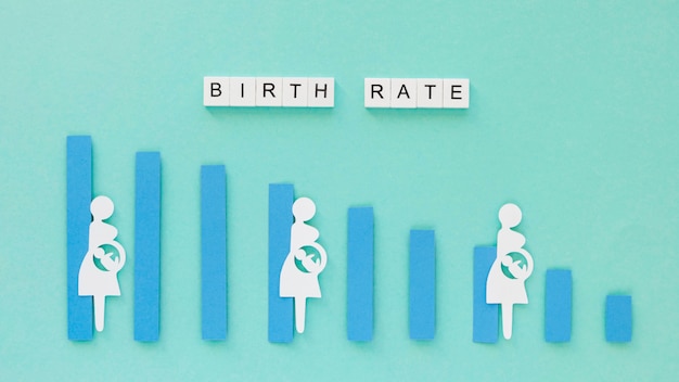 Birth rate fertility concept