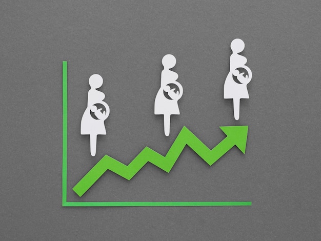 Birth rate fertility concept